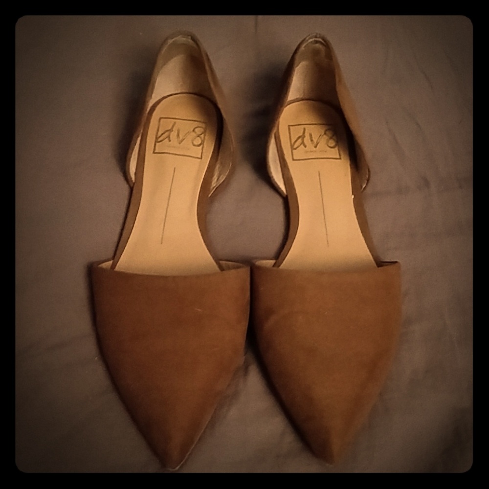 Dolce Vita Pointed Toe Suede d'Orsay Flats